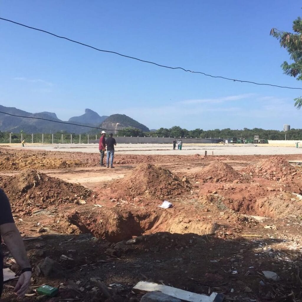 obras no nosso ct, ct do Vasco